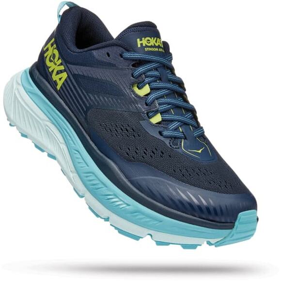 HOKA One One Stinson ATR 6 Low Top Trail Running Sneakers Blue Women's Size US 8
